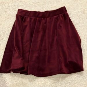 Chic Burgundy Skirt